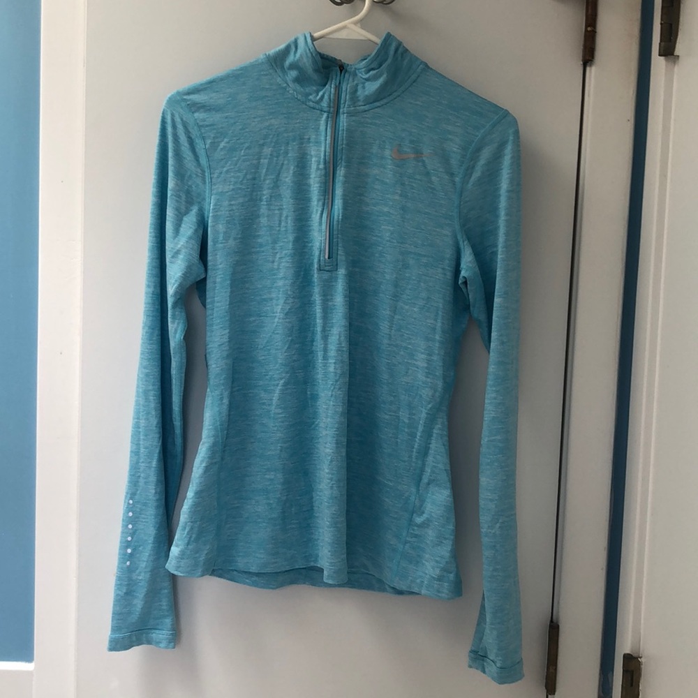 Teal Nike Running Dry Fit Half-Zip